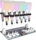 Professional Manual Perfume Dispenser, Liquid Filling Machine Transfer Tools,Manual Dispenser Set, Adjustable Pump Heads & Testing Cups for Shops & Lab & Bars(12Heads)