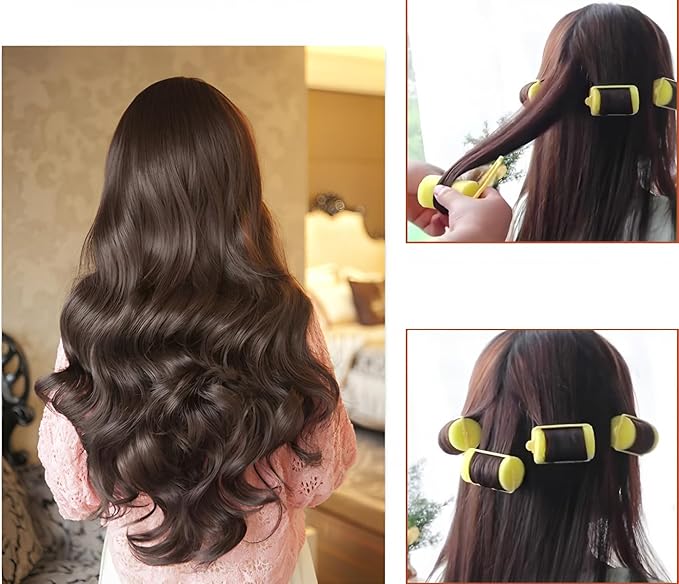 14-Pack Foam Sponge Hair Rollers 2.4 Inch Hair Curlers to Sleep In Soft Sleep Rollers Hair Curlers for Curls Style Heatless Hair Curler