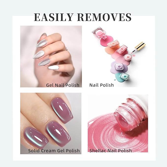 Gel Polish Remover, Professional Gel Remover for Nails, Quick & Easy Polish Remover In 3-5 Minutes, No Need for Foil Soaking Or Wrapping-30ml