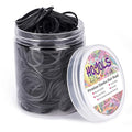 HOYOLS 1 1/4 Inches Large Elastics Rubber Bands for Black Hair Ties Braiding Ponytail Holders Plastic Rubberbands for Women Girls Hair Crafts Office Supplier No Damage 330pcs (L) Latex-Free