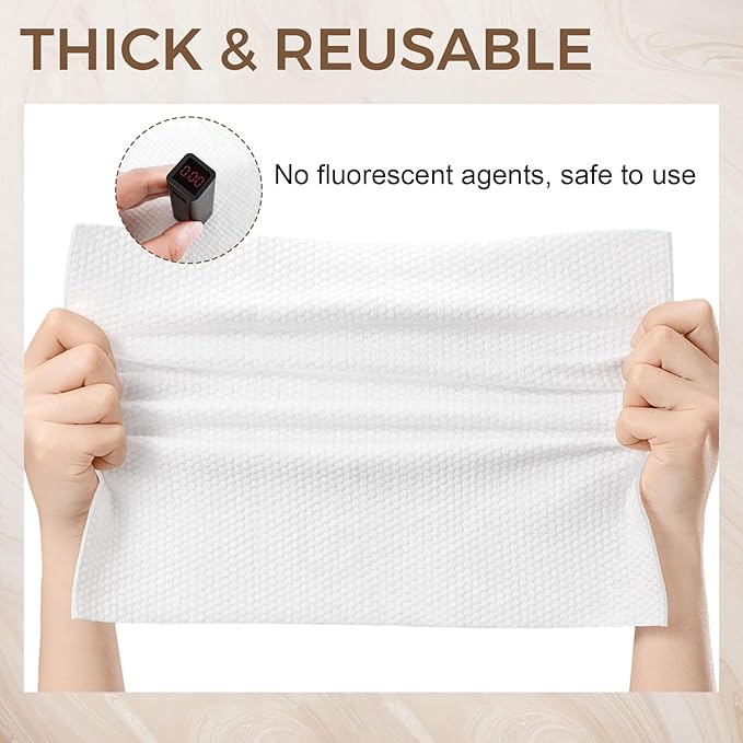 80 PCS Compressed Towel Tablets, Soft Thickened Disposable Washcloths for Travel, Portable Compressed Face Towels 11.8x9.4in Cotton Disposable Face Towels for Traveling Beauty Home