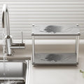 Bathroom Countertop Organizer Water Absorbing Stone Bathroom Organizer 2 Tier Skincare Organizer with Perfume & Makeup