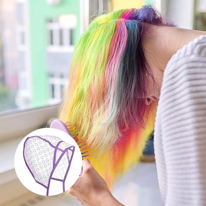 Highlight Cap Highlight Caps for Hair Highlighting Cap Professional Highlights Cap Highlight Hair Cap with Hair Coloring Brush Hook Hair Dye Cap Highlighting Kit for Salon Hairdressing Women Men 9pcs