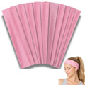 Styla Hair Headbands for Women Stretch Fashion Head Bands 10 Pack Non-Slip Head Wraps Great for Spa, Sports, Yoga, Pilates, Running, Gym Headband, Workouts (Pink)