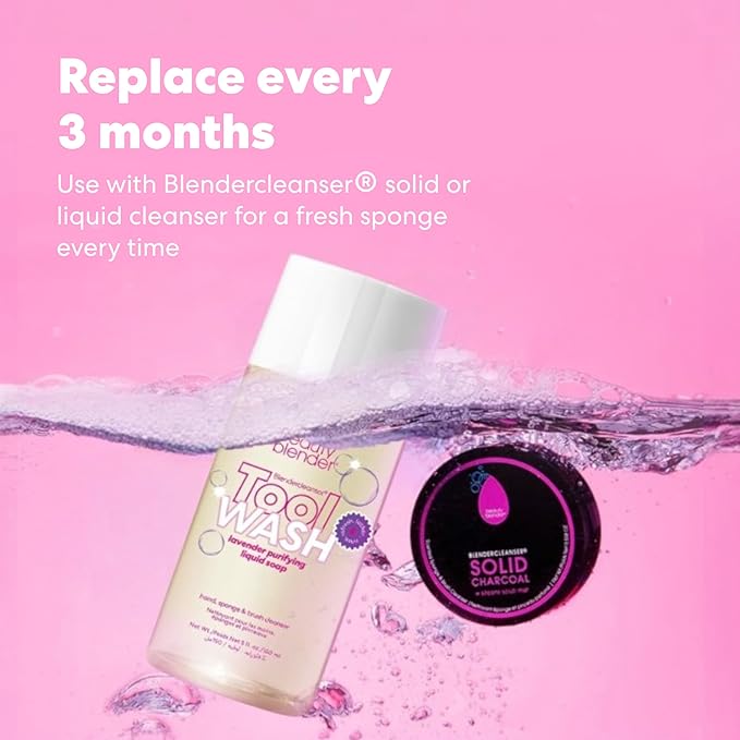 Beautyblender® | Original Pink and Pro Beauty Blender 2-Piece Bundle for Blending Foundations, Powders, and Creams, Super-Soft Foam for Streak-Free Application, Made in the USA, Reusable, Washable