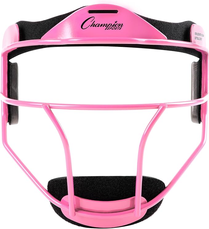 Champion Sports Steel Softball Face Mask – Durable Fielder’s Mask for Youth & Adults, Multiple Colors for Practice & Games