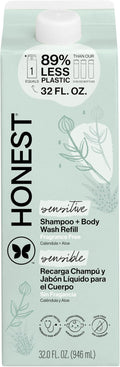 The Honest Company 2-in-1 Cleansing Shampoo + Body Wash, Gentle Enough for Baby, Dermatologist Tested, Tear-Free, Hypoallergenic, Fragrance-Free