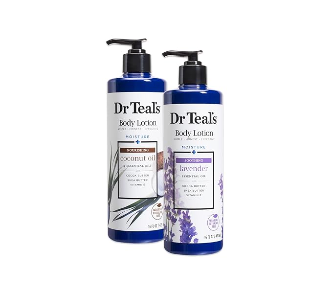 Dr Teal's Body Lotion - Coconut and Lavender, 2 Count - 32oz Total