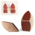 Large 2 Pcs Honeycomb Film Makeup Sponges for Foundation, Reduce Liquid & Foundation Waste,Skip the Pre-Wetting Blender Process,Soft and Latex
