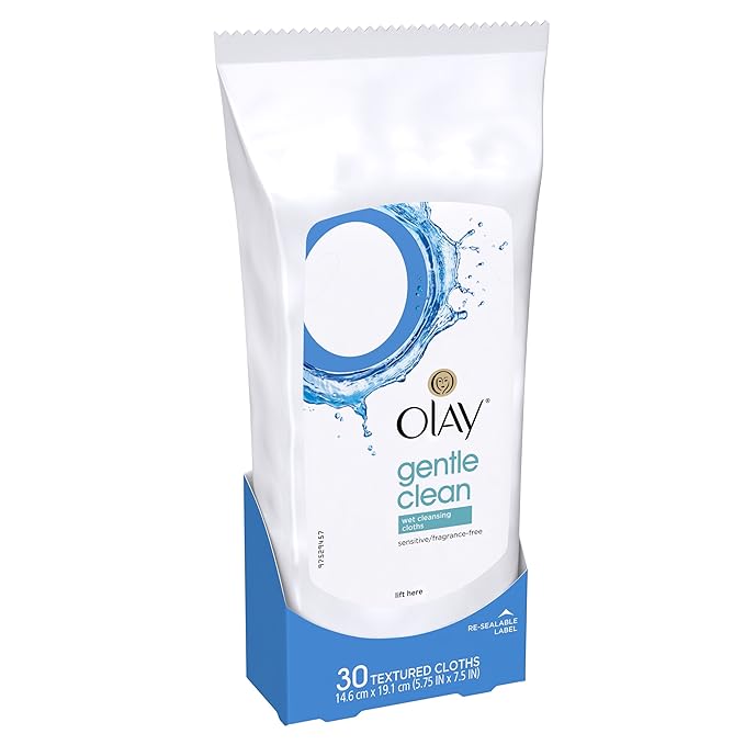Olay Wet Cleansing Towelette, 30 Count (Pack of 3)