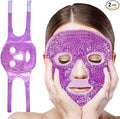 Cold Face Eye Mask, Cooling Mask, Reusable Cold Mask for Hot and Cold Treatment for Eye Strain, Eye Swelling, Eye Redness, Puffy Eyes, Dark Circles, Smooth Fine Lines, and Eye Recover. 1 PCS