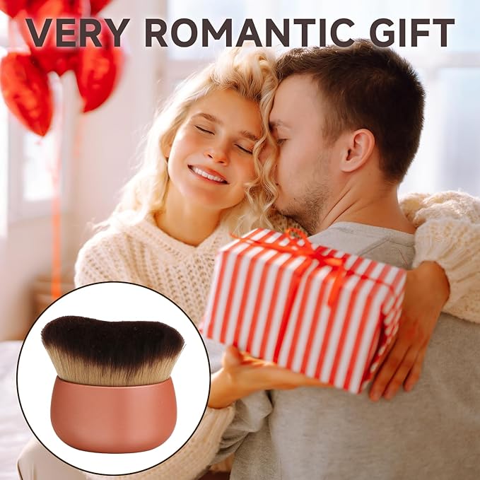Makeup Blend & Blur Extra Large Body Brush for Self Tanner,Leg Makeup & Bronzer Self Tan Applicator, Powder, Foundation, Blusher, Bronzer，Massager for Face Gift box (Green)