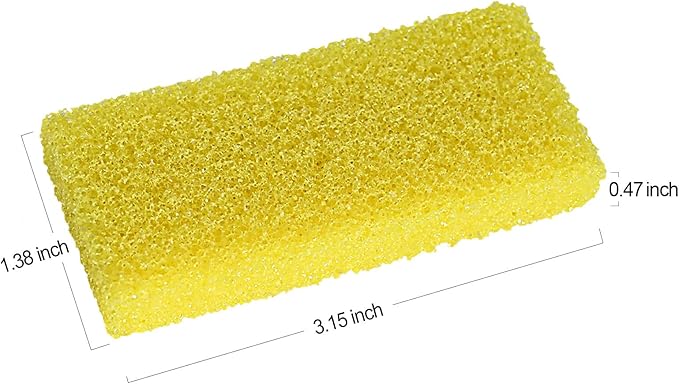 Disposable Foot Scrubber Sponge Pads Pedicure Pumice Stone for Feet Callus Remover Medium Coarse Yellow 40Pcs