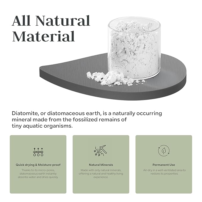 Facial Sponge Holder Compatibe with Buff-Puff Facial Sponge, Diatomite Water Absorbing Stone Drying Makeup Sponge Holder for Bathroom Counter