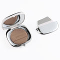 ENERGY 4-in-1 Makeup Spatula & Brush Tool, Stainless Steel with Puff, Mirror & Mixing Palette – Portable Kabuki Face Cosmetic Applicator for Liquid Foundation, BB/CC Cream, Concealer & Contour