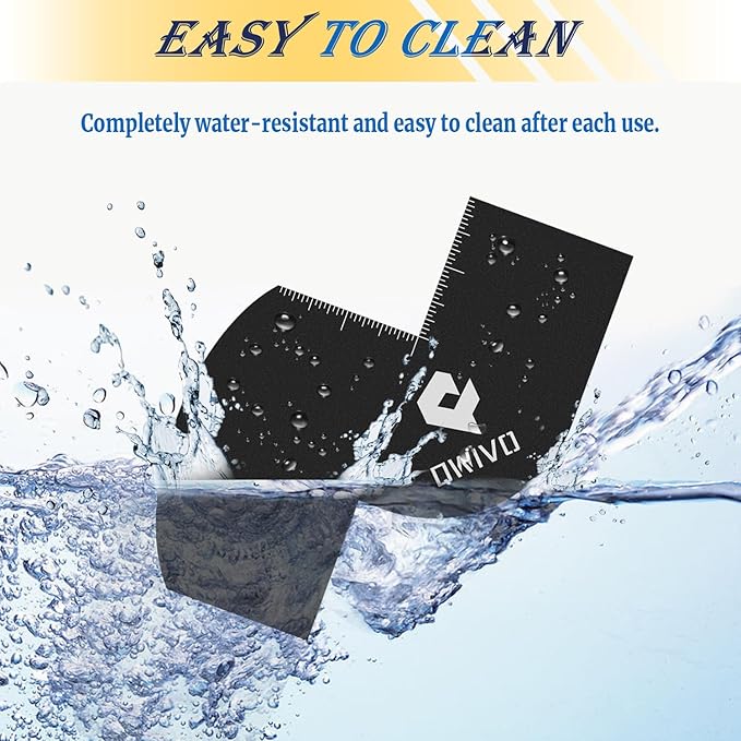 Color Enhancement Barber Card with Measurement indicators, Easy to Clean Hairline Maker for Barber Shape, Reusable Beard Line Up Tool, Color Spray Edge Hair Liner Card (Black-C)