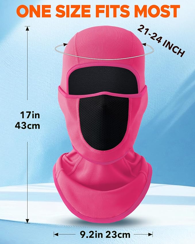 Balaclava Face Ski Mask with Movable Deisgn for Men Women-Fleece Winter Face Covering for Cold Weather Skiing Outdoor Work