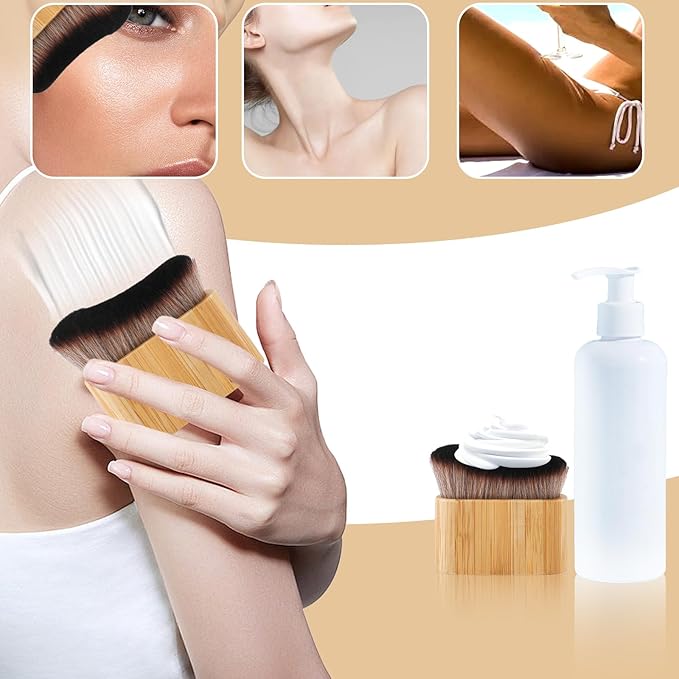 Self Tanning Brush, Self Tanner Applicator Blend Brush for Beauty Tan Bronzer, Foundation Makeup Spray Tan Blending Body Brushes for Face Leg