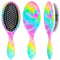 Kids Hair Brush Girls, Toddler Wet Dry Detangling Hair Brush for Curly Thick Hair Pain-Free Comb Girls Kids Women Unicorn Mermaid