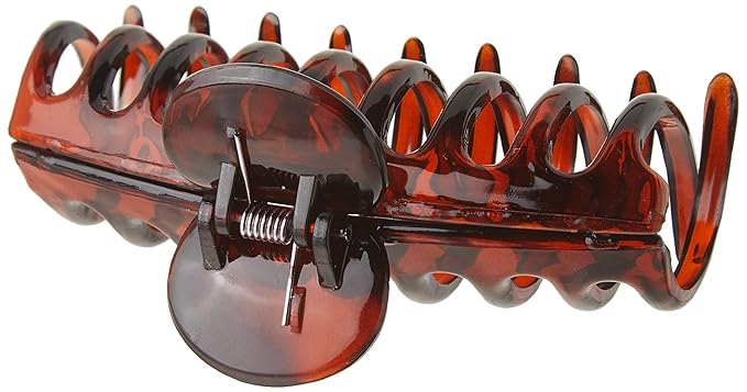 Goody Classics Large Sprial Claw Clips - 12-Pack, Assorted Colors - Great for Easily Pulling Up Your Hair - Pain-Free Hair Accessories for Women, Men, Boys, and Girls