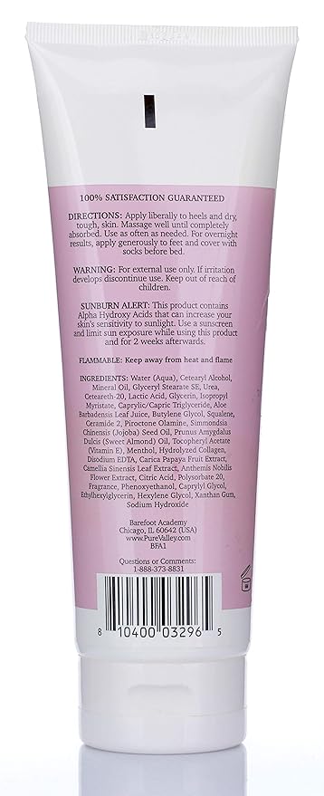 Heavy Duty Foot Care Scrub & Moisturizer Cream For Calluses, Dead Skin, Tough Heels, Cracked Heels, & Rough Spots On Feet, Skin Care For Feet, Large 8 Fl Oz (Exfoliating Foot Cream)