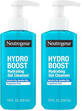 Neutrogena Hydro Boost Face Wash,Fragrance Free,Hydrating Facial Cleanser with Hyaluronic Acid,Daily Foaming Face Wash & Makeup Remover,Hypoallergenic Gel Cleanser,7.8 fl. oz,(Pack of 2)