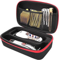 Barber Tool Bag,Case Compatible with Hair Clipper Barber, Clipper Bag for Barbers,Travel Storage Organizer for Comb Cutting Guide, Clipper Blade Oil, Cleaning Brush and Other Grooming Kit (Small)