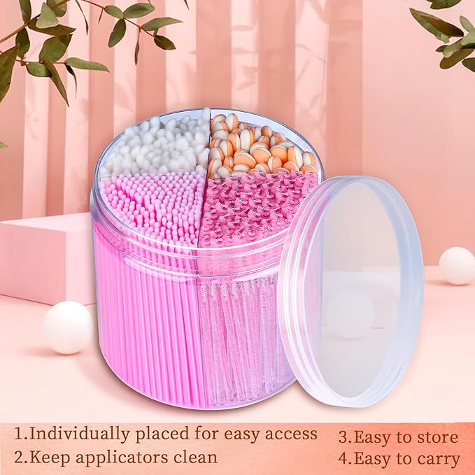 Teenitor 310PCS Disposable Makeup Applicators Kit, Mascara Wands Lash Spoolies, Eyeshadow Applicators, Lip Applicators Disposable, Microswabs, Makeup Artist Kit Essentials with Box