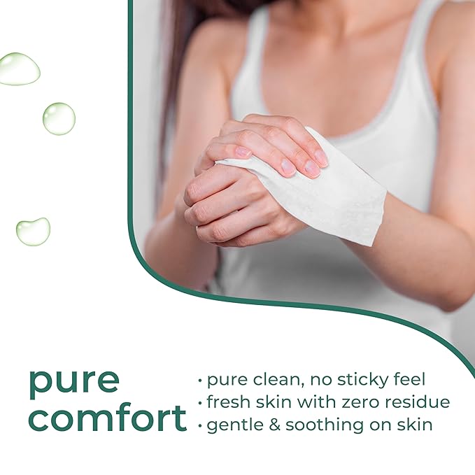 No-Rinse Body Wipes for Adults – XL Ultra Thick Bathing Wipes, Unscented with Aloe & Vitamin E, Hypoallergenic Full Body Washcloths for Women, Men & Elderly, Travel & Camping (100 Count)