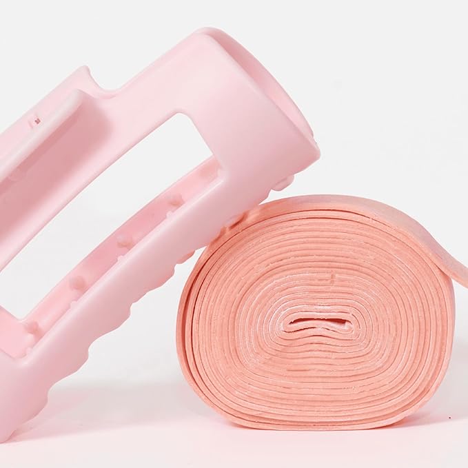 The Original Mello Hair Claw Clip Squishy Claw Clip Made in Korea Patent Pending 30021976 (Pink, Medium)