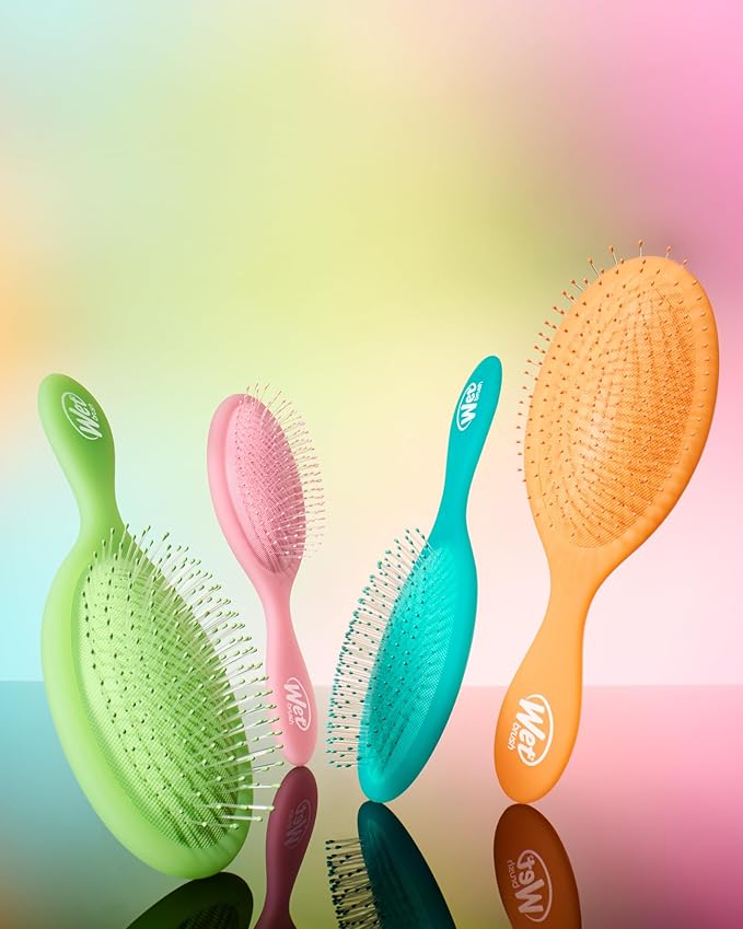 Wet Brush Original Detangler, Green Juice (Summer Quencher), Ultra-Soft IntelliFlex Bristles Glide Through Tangles, Detangling Hair Brush (Wet & Dry), Women & Men, Limited Edition