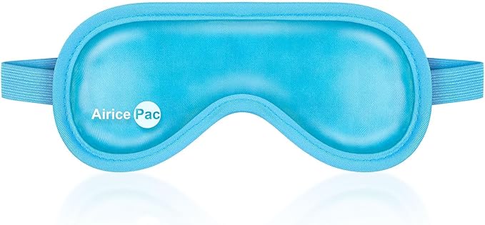 Cold Eye Mask Cooling Eye Mask for Dry Eyes, Gel Eye Mask Eye Ice Pack Reusable Cold Eye Compress for Dark Circles, Migraines, Eye Surgery, Skin Care