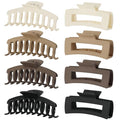 laxizar Claw Clip Hair Clip 8 Pack 4.3 Inch Rectangular Hair Clips for Women Girls Large Hair Jaw Clips Hair Clamps