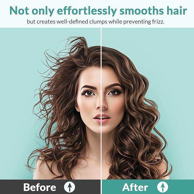 Curl Defining Brush, Curly Hair Brush Products for Effortlessly Detangling Shaping and Styling Women's Men's Curls on All Wet or Dry Hair Types, Reduces Frizz (Marble Purple)
