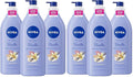 NIVEA Oil Infused Vanilla and Almond Oil Body Lotion for Women,Fast-Absorbing and Non-Greasy Vanilla Scented Lotion Moisturizes for 48 Hours,16.9 Fl Oz Pump Bottle,(Pack of 6)