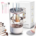 Cosmetic Brush Cleaner, 2026 New Electric Makeup Brush Cleaner Machine, Makeup Sponge Cleaner Machine with Dual Power Options for Deep Cleaning All Types of Makeup Brushes (White, Charging)