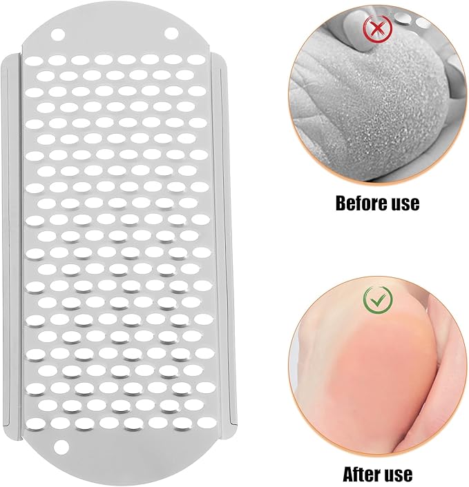 3pcs Foot File Replacement Blades, Stainless Steel File Callus Tool Corn Remover Skin Remover Foot File Tool Feet Shaver Dead Skin Convenient Foot Scraper (Silver)