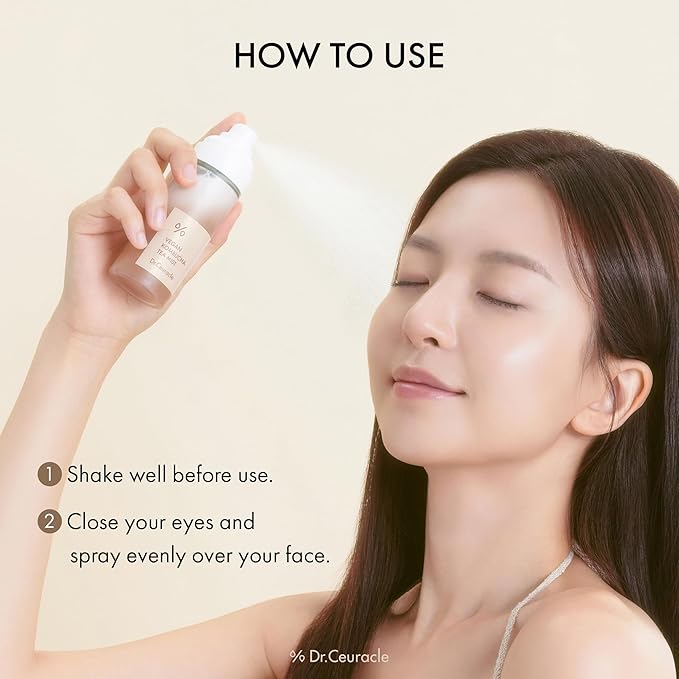 Dr.Ceuracle Vegan Kombucha Tea Mist - Hydrating Face Mist, Portable Milky Spray Serum, Korean Skincare for Stocking Stuffers (80 ml / 2.70 fl. oz.)