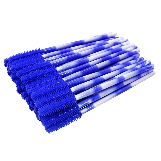 BIHRTC 100PCS Mascara Wands Disposable Lip Applicators liner Brushes Makeup Tools Silicone Eyelash liner Brushes Lip Brushes for Women Girls Salon Beauty Cosmetic Make Up Tool