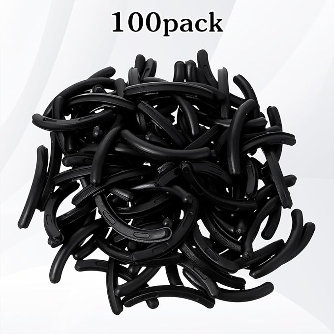 Sibba 100 Pcs Eyelash Curler Refills, Silicone Eyelash Curler Pads with Lash Tool, High Elasticity Replacement Pad, Safe Gentle Smooth, Black