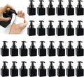 8.5 oz Foaming Soap Dispenser Plastic Foaming Pump Bottle, Refillable Dispenser with Plastic Pump, Empty Hand Bottles for Liquid Soap, Shampoo, Bathroom,Hotel,Restaurant (30, Black)