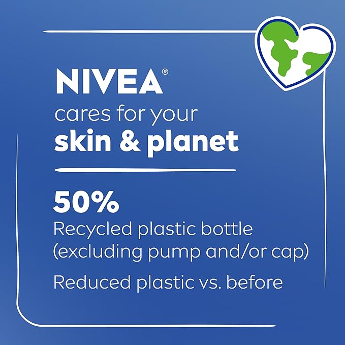 NIVEA Original Moisture Body Lotion with Vitamin E, 48-Hour Body Moisturizer for Normal to Dry Skin, 16.9 Fl Oz Pump Bottle