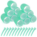 Hair Rollers, 12 Pack Self Grip Salon Hairdressing Curlers, Hair Curlers Sets, DIY Curly Hairstyle, Colors May Vary, JUMBO