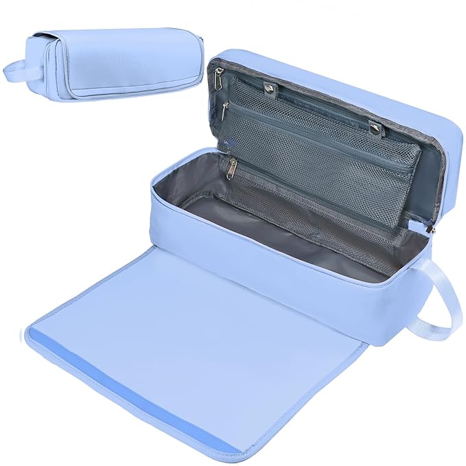 Hair Tools Travel Bag with Heat Resistant Mat Hair Styling Accessories Storage Case for Hair Dryer Flat Iron Straightener Curling Iron Haircare Accessories Travel Essentials for Women