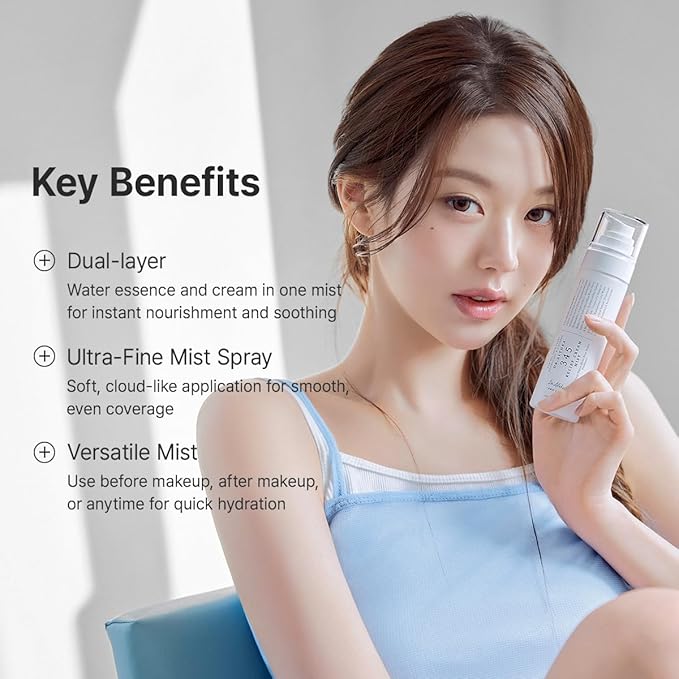 Dr.Althea 345 Relief Cream Mist | Hydrating Facial Mist with Rice Extract | Soothing Care for Sensitive Skin | Vegan Korean Skincare, 3.38 Fl Oz