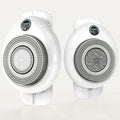 Electric Back Scrubber for Shower - Wall Mounted Exfoliating Brush, Hands-Free Automatic Body Scrubber, IPX7 Waterproof, 3-Speed Adjustment, 3 Replaceable Heads with 50pcs Disposable Shower Caps