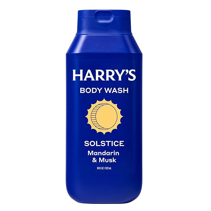Harry's Men's Body Wash - Solstice Scent - (3 Pack) 18 fl oz - Shower Gel for Men - No Parabens, Sulfates, or Dyes