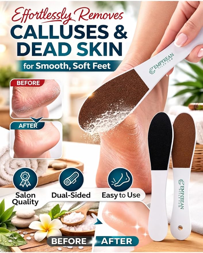 Empyrean Grinder Foot File | Made in USA | Black 080/100 Gold Grit | Callus Remover | Disinfectable Washable Reusable | 1 Piece