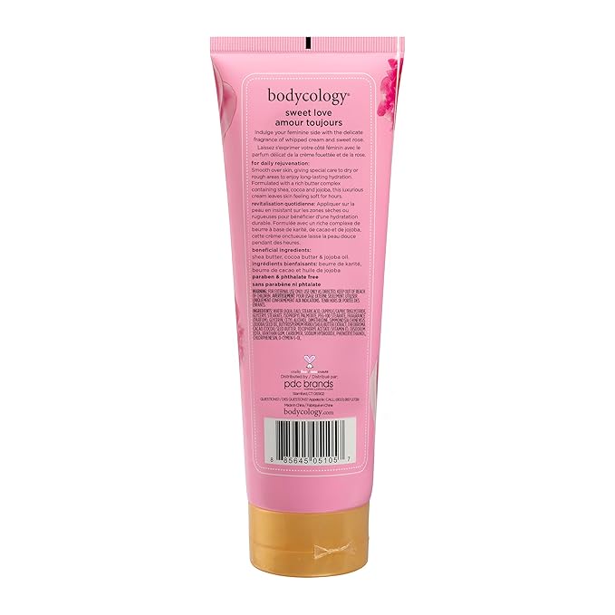 Bodycology Shea Butter Body Cream, Sweet Love, 8 oz