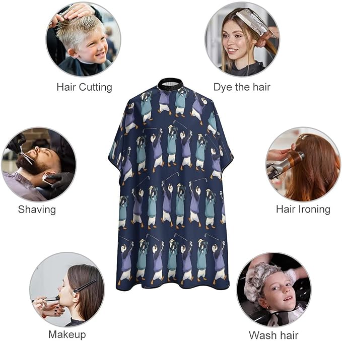 Barber Cape for Kids Funny Duck Haircut Cape Professional Salon Cape Waterproof Hair Cutting Styling Haircut Apron